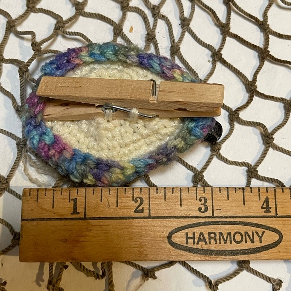 Crochet Nautilus Sea Shell Lava Bead Essential Oil Diffuser Ornament SK - Picture 2 of 3